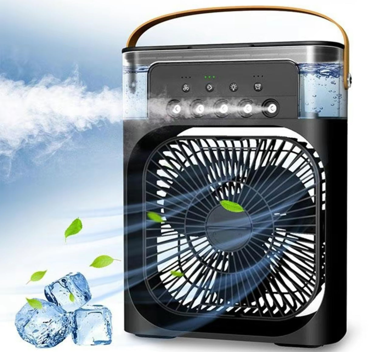 Portable 3-in-1 Air Cooler Fan – Mini AC for Room, Office & Car | Fast Cooling + Humidifier | Ships from USA 🇺🇸 | TikTok & Amazon Hot Seller!